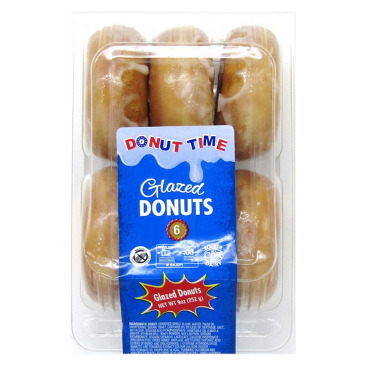 Donut Time Glazed Donuts - 6ct