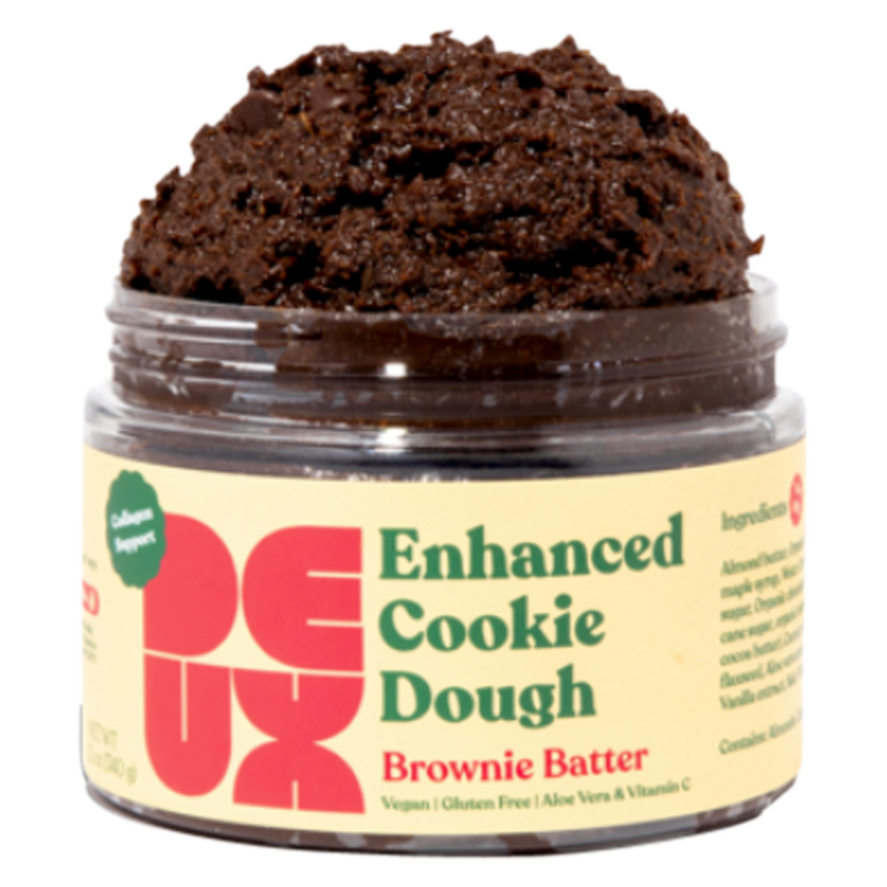 DEUX Enhanced Brownie Batter Cookie Dough; Collagen Support 12oz