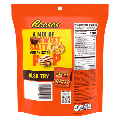REESE'S Popped Snack Mix Pouch, 8 oz
