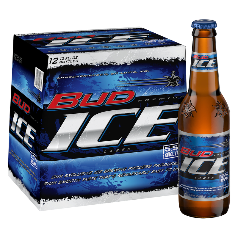 Bud Ice 12pk 12oz Btl 5.5% ABV