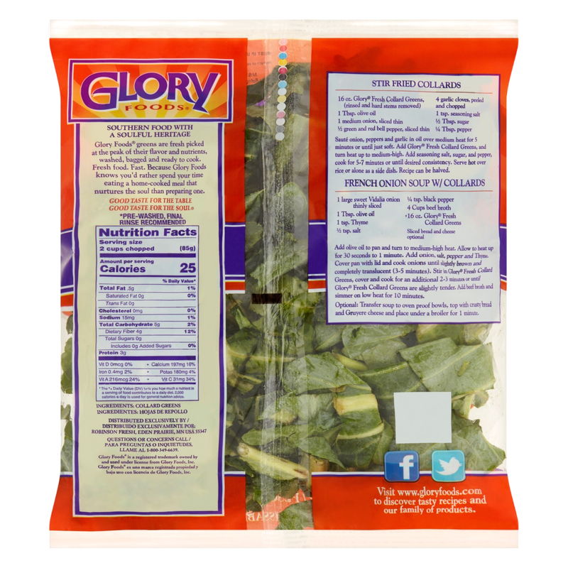 Glory Foods Collard Greens - 1lb
