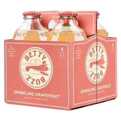 Betty Buzz Sparkling Grapefruit 4pk 9oz 4pk Btl