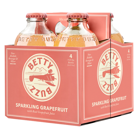 Betty Buzz Sparkling Grapefruit 4pk 9oz 4pk Btl
