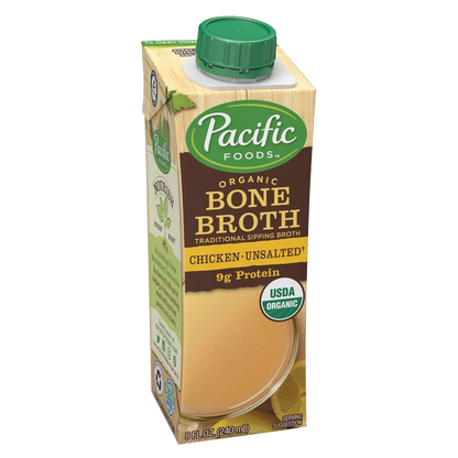 Pacific Foods Organic Unsalted Chicken Bone Broth 8oz