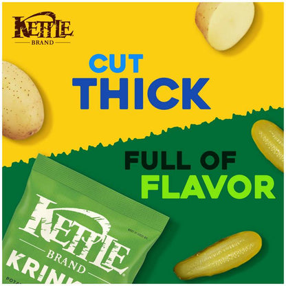 Kettle Brand Krinkle Cut Dill Pickle Potato Chips 5oz