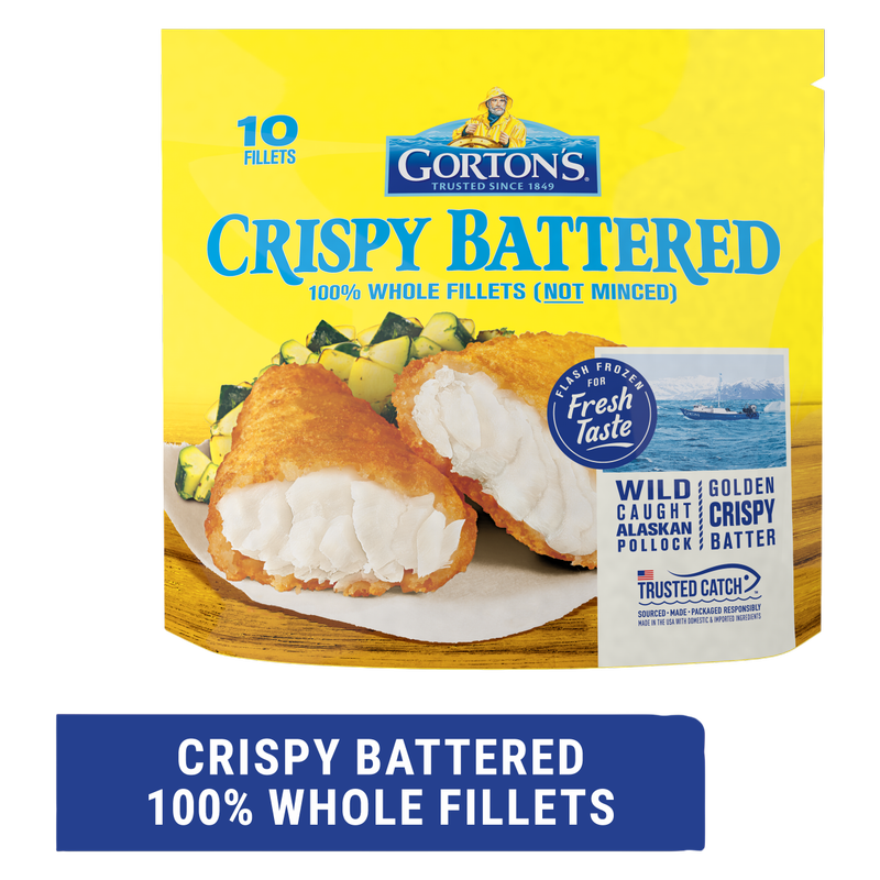 Gorton's Crispy Battered Frozen Fish Fillets - 19oz