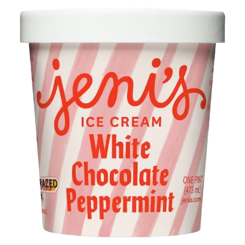 Jeni's, White Chocolate Peppermint Ice Cream Pint