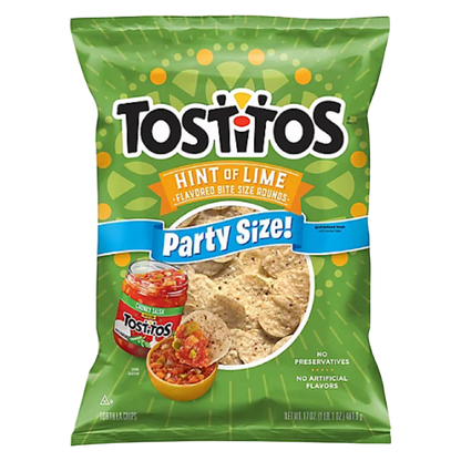 Tostitos Hint of Lime Bitesize Rounds Party Size, 17oz
