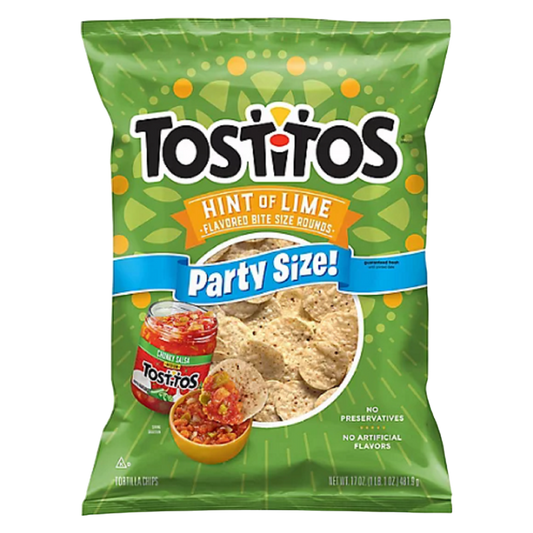 Tostitos Hint of Lime Bitesize Rounds Party Size, 17oz