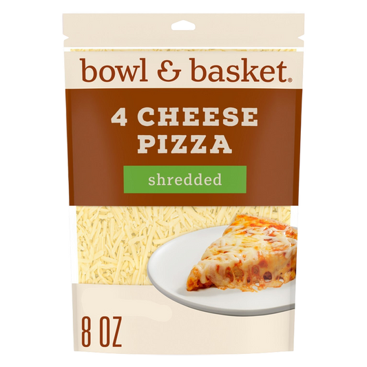 Bowl & Basket Shredded 4 Cheese Pizza Cheese - 8oz