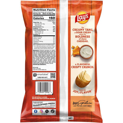Lay's Cheddar & Sour Cream Potato Chips 7.75oz