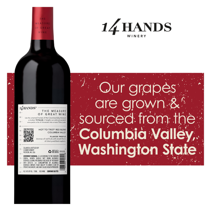 14 Hands Hot to Trot Red Blend 750ml