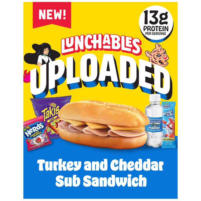 Lunchables Uploaded Turkey and Cheddar Sub Sandwich - 15oz
