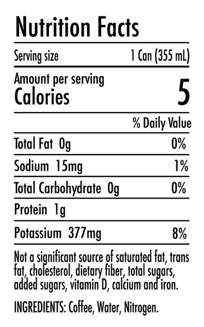 Snowing in Space Nom Nom Nitro Cold Brew Coffee 12oz Can