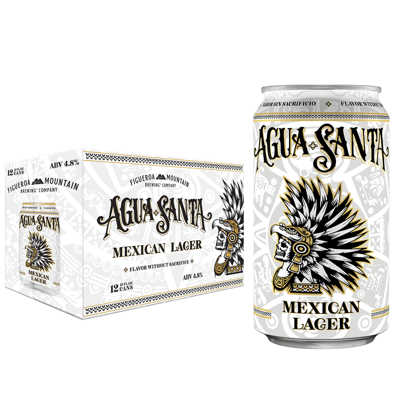 Figueroa Mountain Brewing Co. Agua Santa Mexican Lager 12pk 12oz Cans