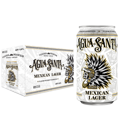 Figueroa Mountain Brewing Co. Agua Santa Mexican Lager 12pk 12oz Cans