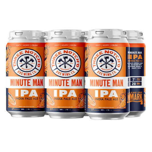 Three Notch'd Minute Man IPA 6pk 12oz Can 7.0% ABV