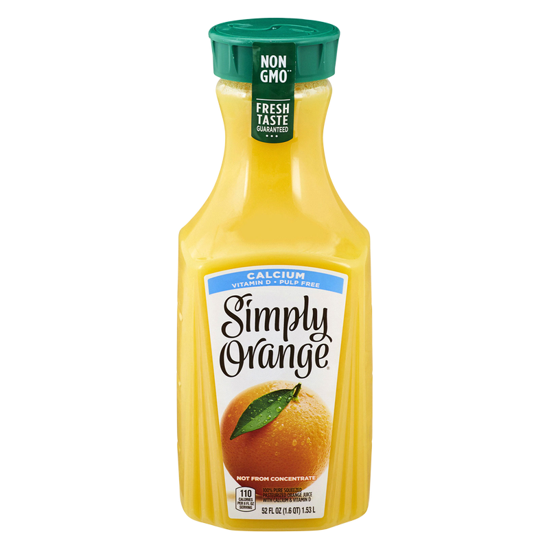 Simply Orange Juice With Calcium 52oz Btl