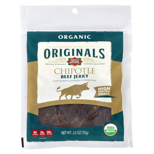 Dietz & Watson Organic Chipotle Beef Jerky 2.5oz