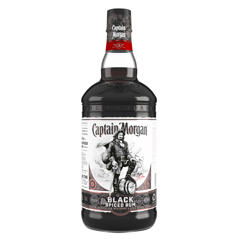 Captain Morgan Black Spiced Rum 1.75L