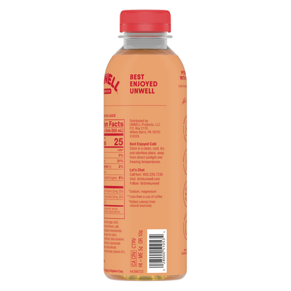Unwell Orange Hibiscus Hydration Drink 16.9oz Btl
