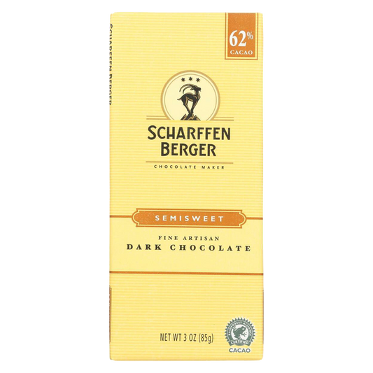 Scharffen Berger 62% Semisweet Chocolate Bar 3oz