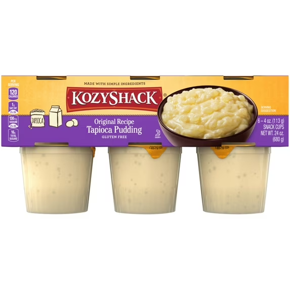 Kozy Shack Tapioca Pudding - 6ct