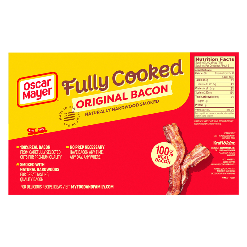Oscar Mayer Original Fully Cooked Bacon - 2.52oz