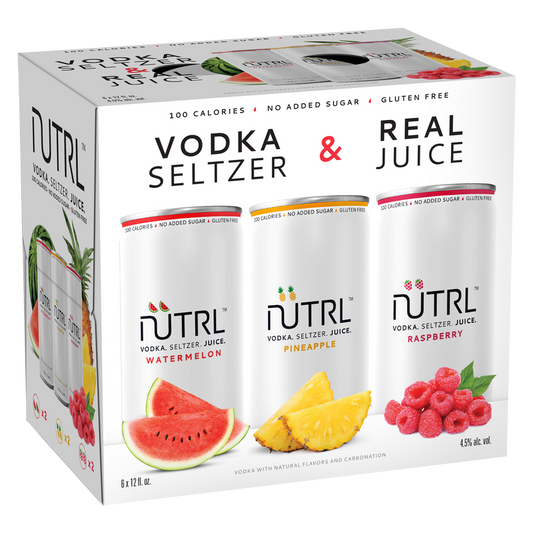 NUTRL Vodka Seltzer Variety 6pk 12oz Can 4.5 % ABV