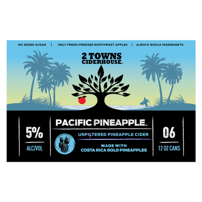 2 Towns Pacific Pineapple 6pk 12oz Can 5% ABV