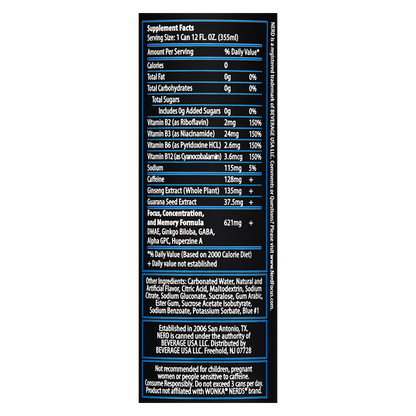 Nerd Focus Zero Calorie 12oz