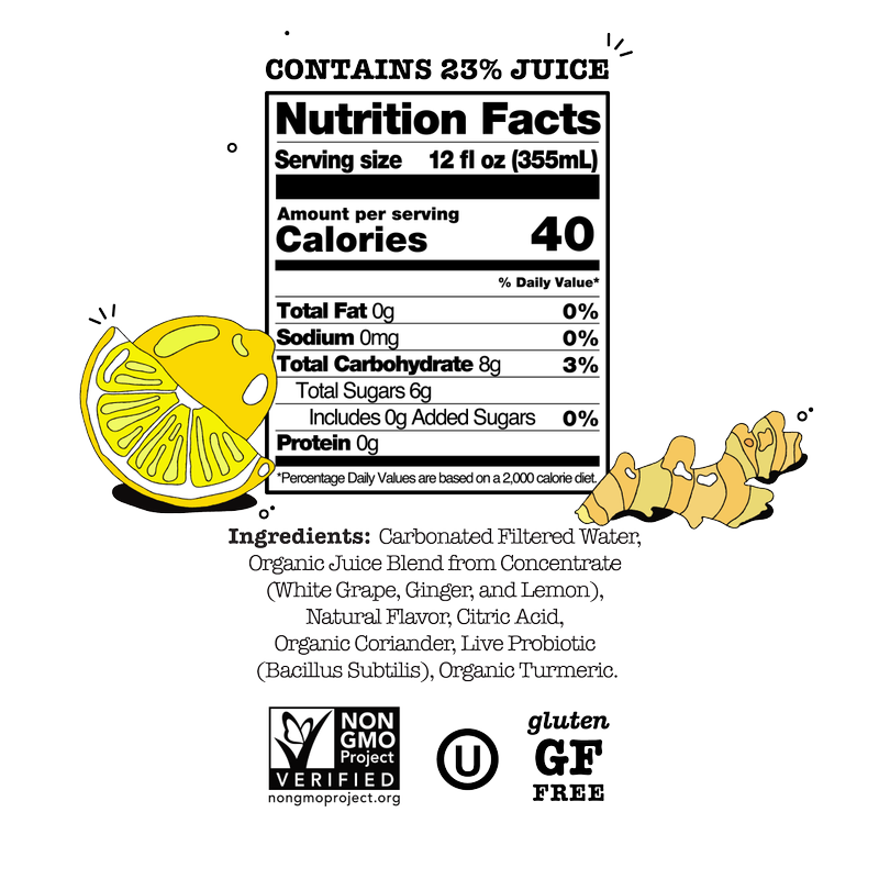 Culture Pop Ginger Lemon 12oz
