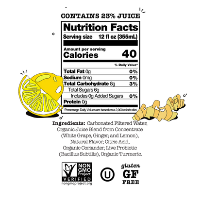 Culture Pop Ginger Lemon 12oz