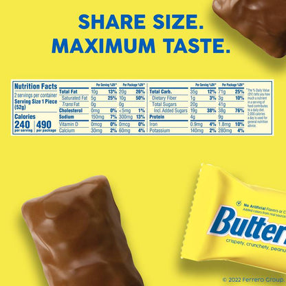 Butterfinger: Chocolatey, Peanut-Buttery, Share Size Candy Bars, 3.7 oz, Share Pack