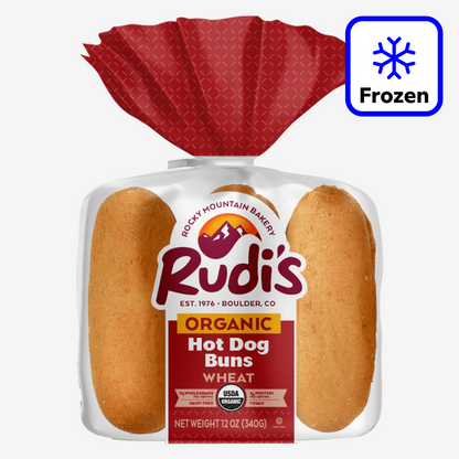 Frozen Rudi's Organic Wheat Hot Dog Buns - 6ct/12oz