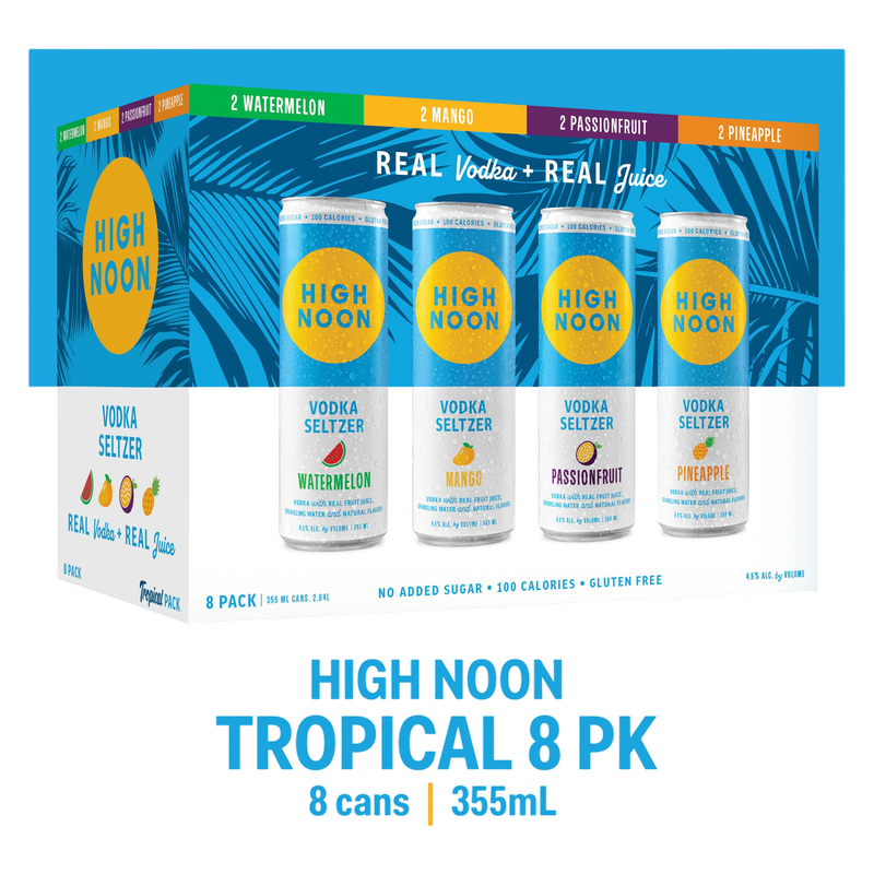 High Noon Tropical Variety 8pk 12oz Can 4.5% ABV