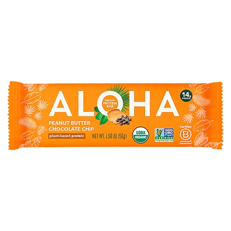 Aloha Peanut Butter Chocolate Chip Protein Bar 1.98oz