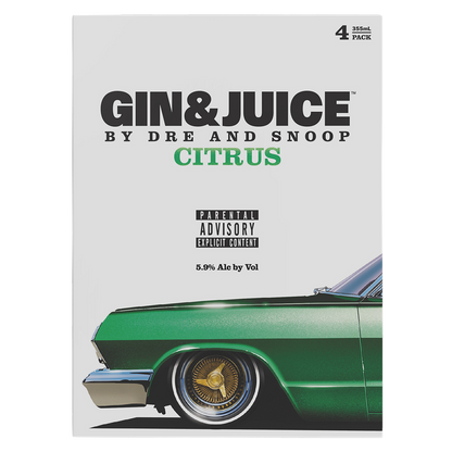 GIN & JUICE Citrus 4pk 355ml Can 5.9% ABV