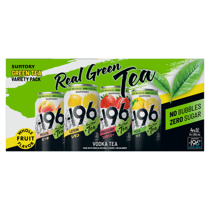 -196 Green Tea Variety Pack 8pk 12oz Can