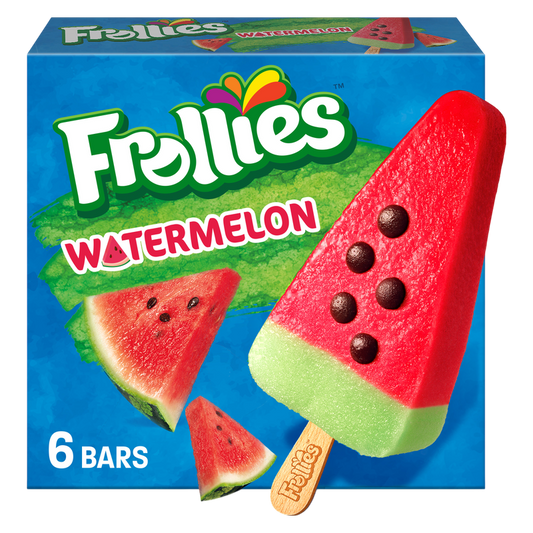 Frollies Watermelon Fruity Ice Pops, 6ct