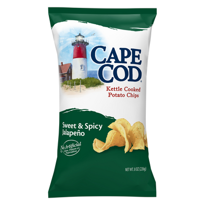 Cape Cod Sweet & Spicy Jalapeno Kettle Cooked Potato Chips 8oz