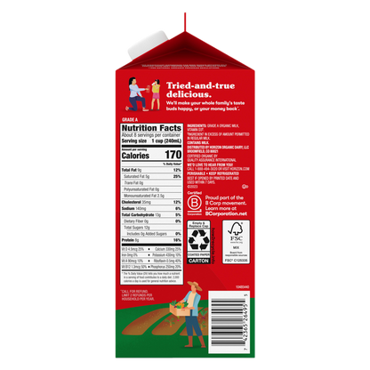 Horizon Organic Whole Vitamin D Milk - 1/2 Gallon