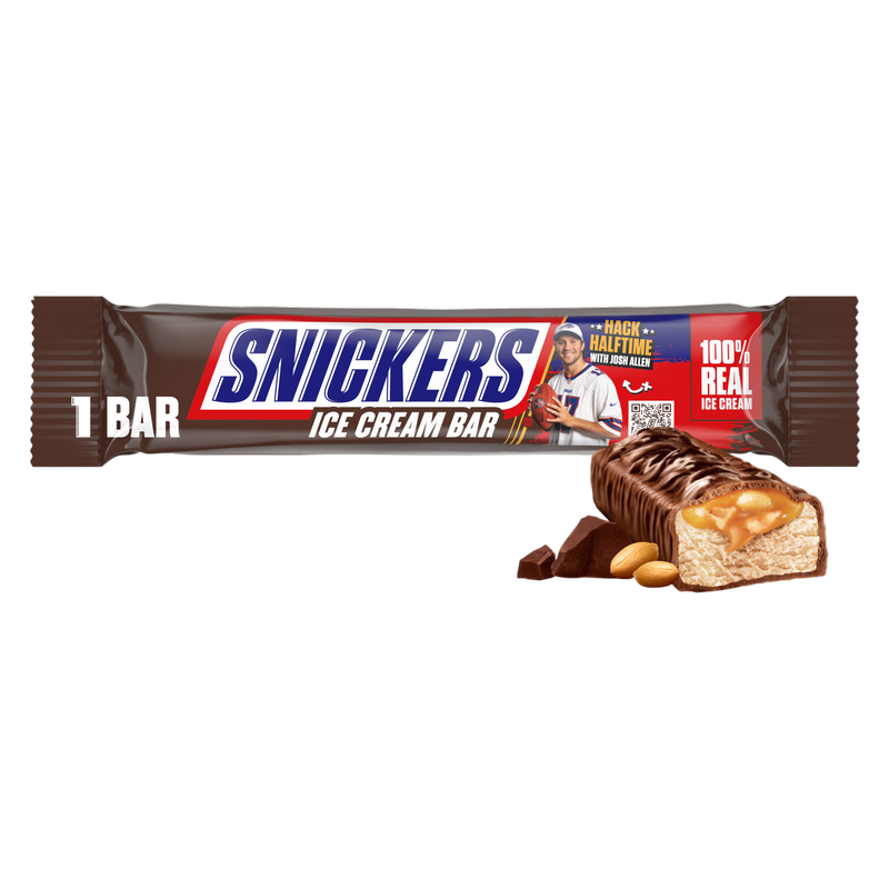 SNICKERS Ice Cream, Chocolatey Caramel Peanut Butter Ice Cream Bar, 2.8 Oz