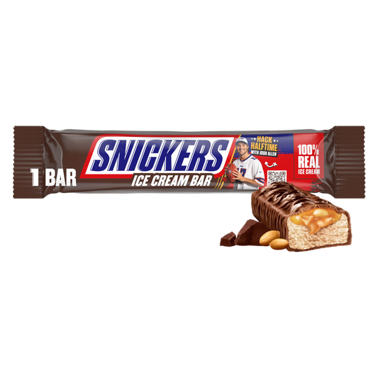 SNICKERS Ice Cream, Chocolatey Caramel Peanut Butter Ice Cream Bar, 2.8 Oz