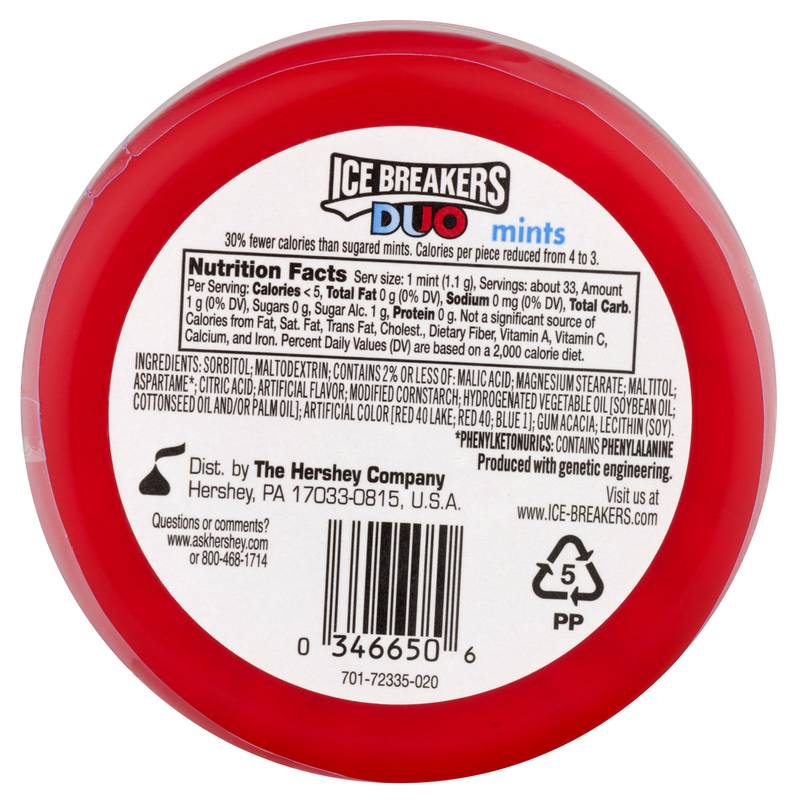 Ice Breakers Duo Strawberry Mints 1.5oz