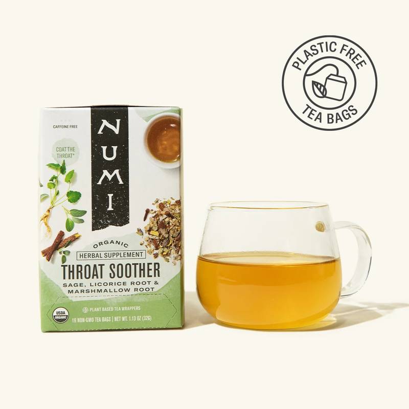 Numi Organic Throat Soother Tea 18ct Box
