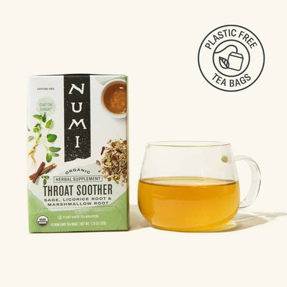 Numi Organic Throat Soother Tea 18ct Box