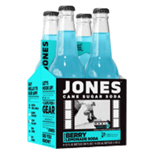 Jones Berry Lemonade Soda 4pk 12oz Glass Bottle