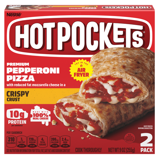 Hot Pockets Crispy Crust Pepperoni Pizza 2ct 9oz