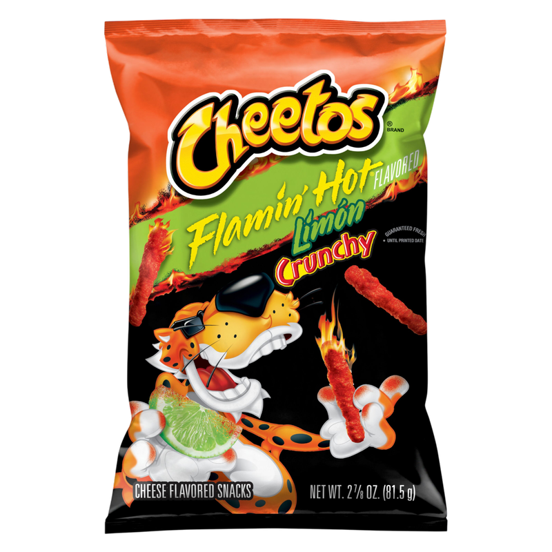 Cheetos Crunchy Flamin Hot Limon, 2.875oz